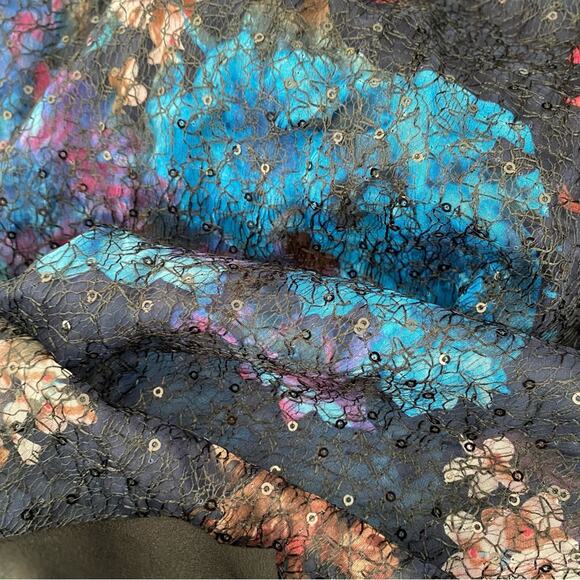 Tiffany Rose Jasmine Natalie Sequin Floral Maxi Long Dress size 4 made England - Picture 13 of 14